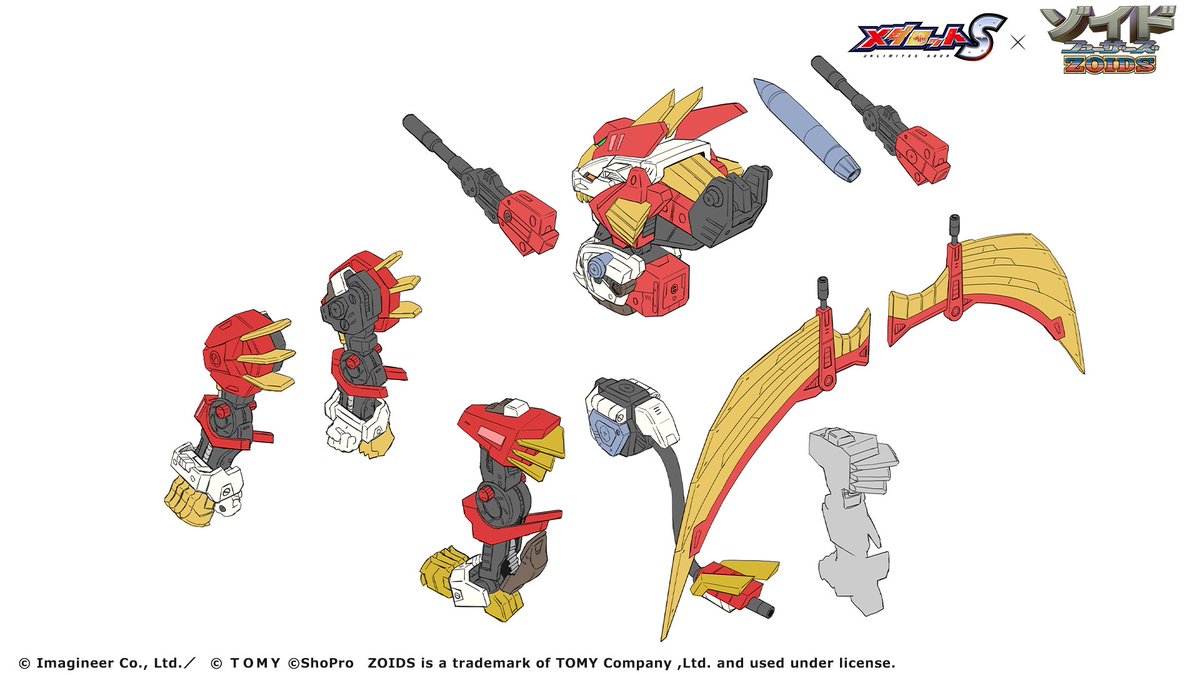 medarot_S's tweet photo. #メダロットS × #ゾイド　コラボ開催中💥

「ライガーゼロフェニックス」をモチーフとした新機体「LゼロPX・S」の、貴重な設定画を公開！
デザインは、まるかた先生に担当していただきました！ https://t.co/M6poVDoN46