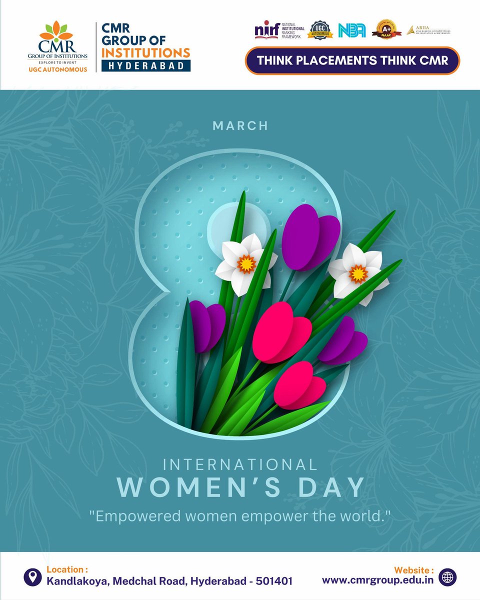 🌸 Happy International Women’s Day 🌸

Today, we celebrate the strength, resilience, and achievements of women who inspire change and shape the future.

#InternationalWomensDay #WomensDay2026 #EmpowerWomen #WomenInLeadership #InspireInclusion