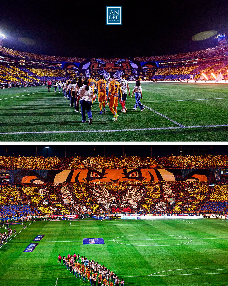 andremarinpuig's tweet photo. LA IMPRESIONANTE POSTAL DEL CLÁSICO REGIO…

Tigres recibió a Rayados en una edición más del Clásico Regio con este tifo de Tigre en conmemoración a su 66° aniversario.

¡Una completa joya! https://t.co/kreErh9M4c