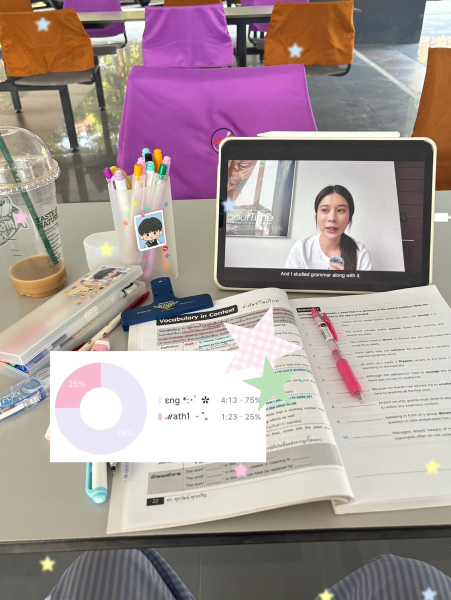 stdwmornor's tweet photo. ‧₊👔⋅7 Mar - 5hr 37min ୧‧˚🥣🤸🏼‍♀️

    💬 - m𝒶th + ℰn𝒢 
    
    🪥 ! ลงย้อนหลังอีกแล้วแม่ เมื่อวานเค้าไปนอกบ้านมาทั้งวัน เลยถือว่าเปลี่ยนบรรยากาศ เปลี่ยนที่อนส. คือเริ่ดเลยล่ะ แล้วก้ ้ ไปซื้อหนังสือกับปากกามาใหม่ เพราะถือคติถ้ารุ้สึกหมดไฟให้ซื้อปากกาใหม่ ิิ

#dek70 https://t.co/5CXE1jfPNw
