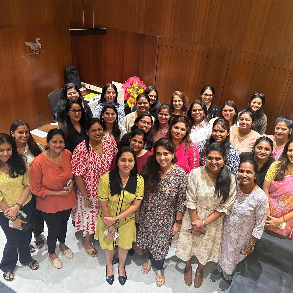 ShainaNC's tweet photo. Addressed some incredible young women who drive the vision of Swan corp every day. On the occasion of #InternationalWomensDay was amazed to hear their stories and share mine . Their unwavering commitment and the remarkable grace with which they balance their professional excellence with their responsibilities at home.

To the women of Swan Corp: Thank you for shouldering the future.
@SwanCorpLimited 
#InternationalWomensDay #WomenInLeadership #Empowerment #IWD2026 #GiveToGain

￼