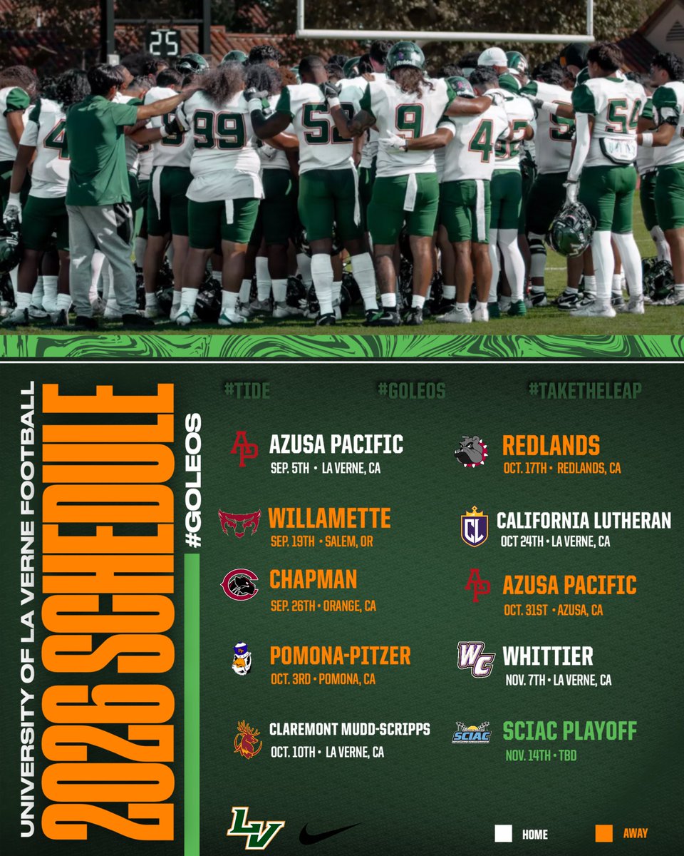La Verne Leopards Football tweet media