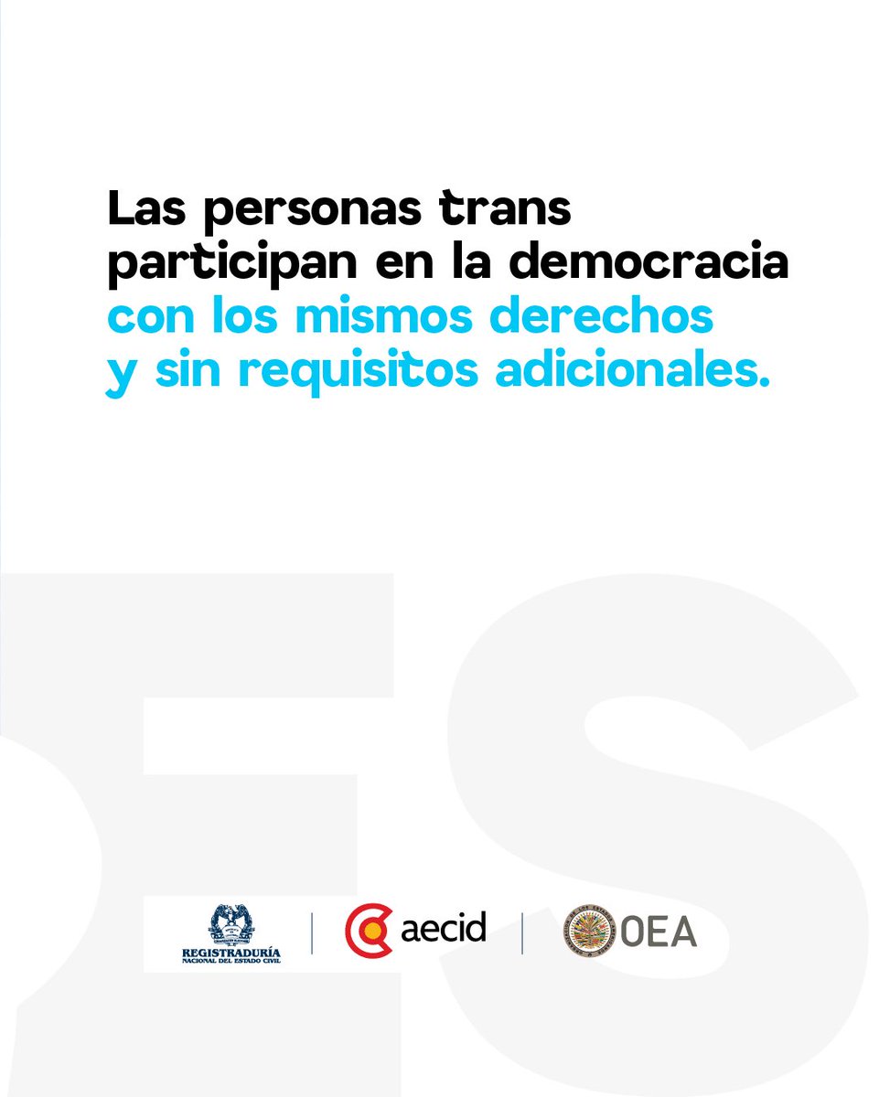 Registraduria's tweet photo. La democracia se fortalece cuando el derecho al voto se ejerce en igualdad de condiciones.
📄 Consulta el Protocolo del Voto Trans:
https://t.co/brJVPWuvMJ
Con el apoyo de la @AECID_es, @AECIDColombia y el programa #PUICA de la @OEA_oficial.
#IdentidadESDemocracia https://t.co/HZ5W0dcDOa