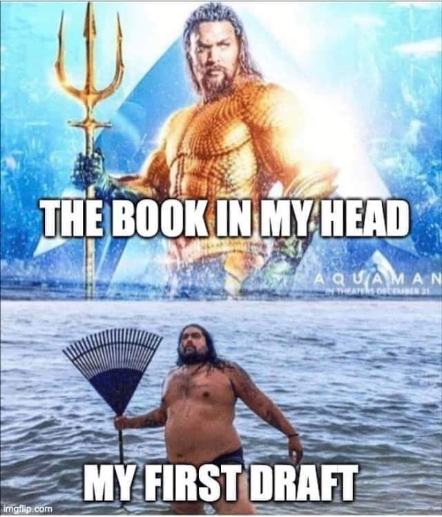 RWoodsFiction's tweet photo. Writer Problems

First draft
v.
Book in my head

This sums it up. 😂😂😂

#writerslife #writingcommunity #asmsg https://t.co/Qn5LkIm5JH