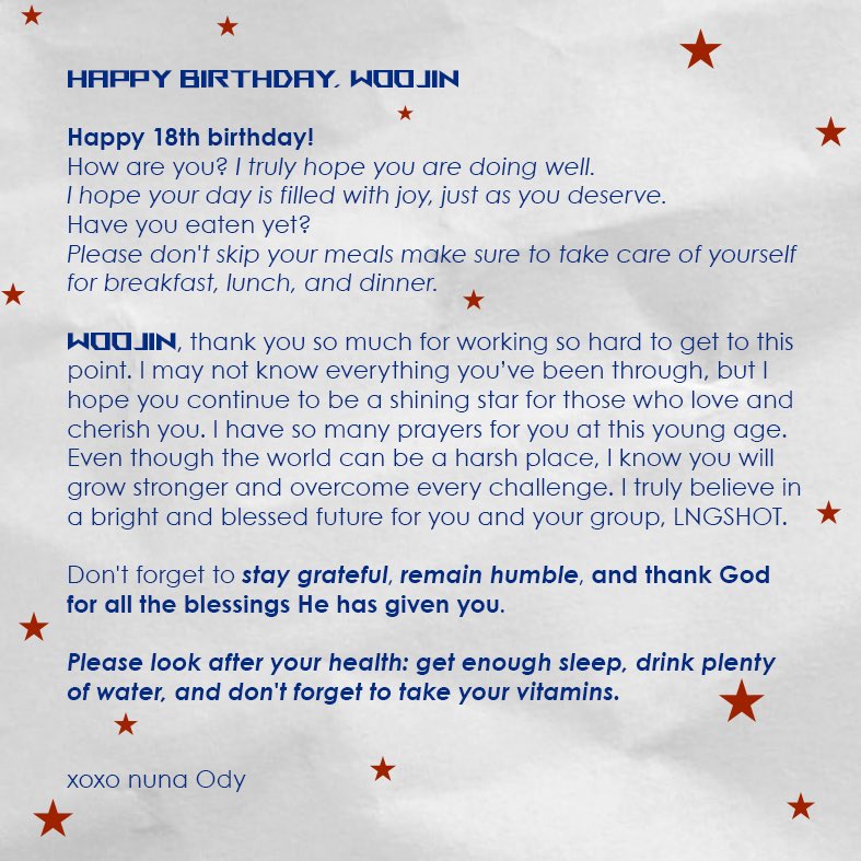 odyswann's tweet photo. 우리 우진🫶🏻
HAPPY 18th BIRTHDAY 🎂 

xoxo nuna Ody 👩🏻‍💻

OUR ACE WOOJIN DAY
#정우진_생일인걸알아_이제
#OurWOOJINiusDay
#LNGSHOT #롱샷 @LNGSHOT4sho https://t.co/3XjH7d0JJa