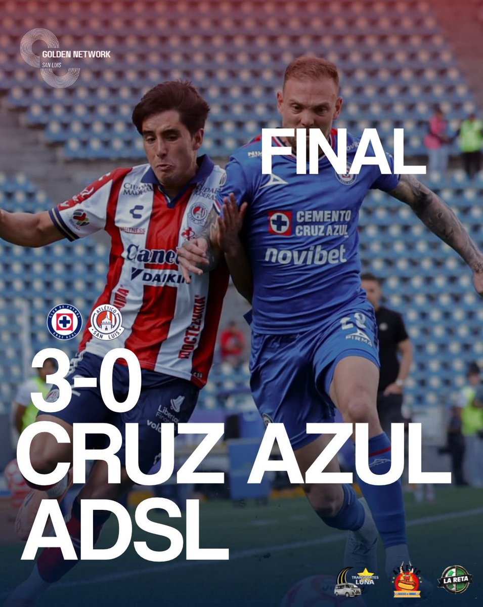 Se termina el partido en el Cuauhtémoc, una derrota más para el Atlético de San Luis, ahora ante Cruz Azul.