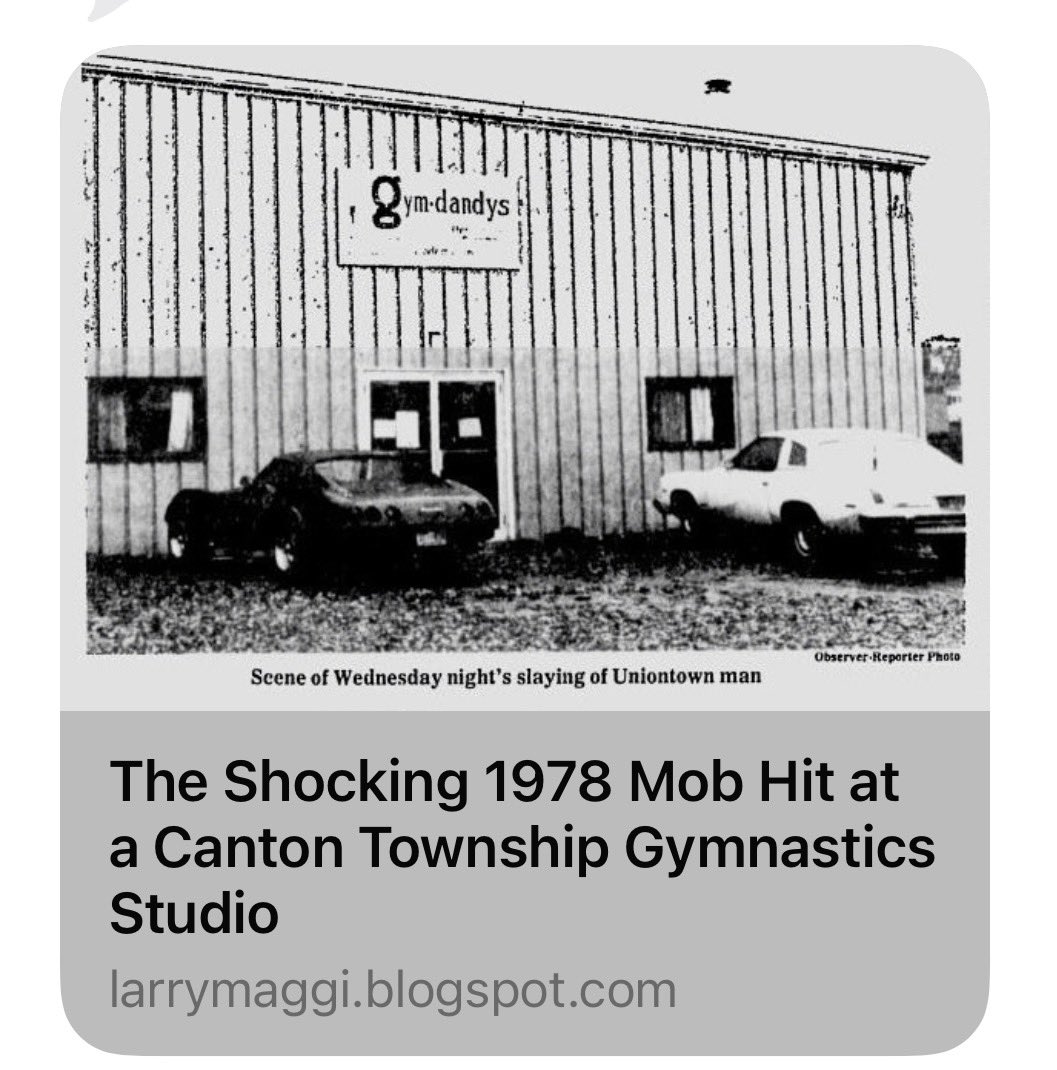 Larrymaggi's tweet photo. In 1978, the Mob killed a man in Washington and the shocking details involve a local gymnastics school, an ice cream cone, and a thug named Codfish.

https://t.co/t1dV6eXJQW https://t.co/4VHdasIS2D