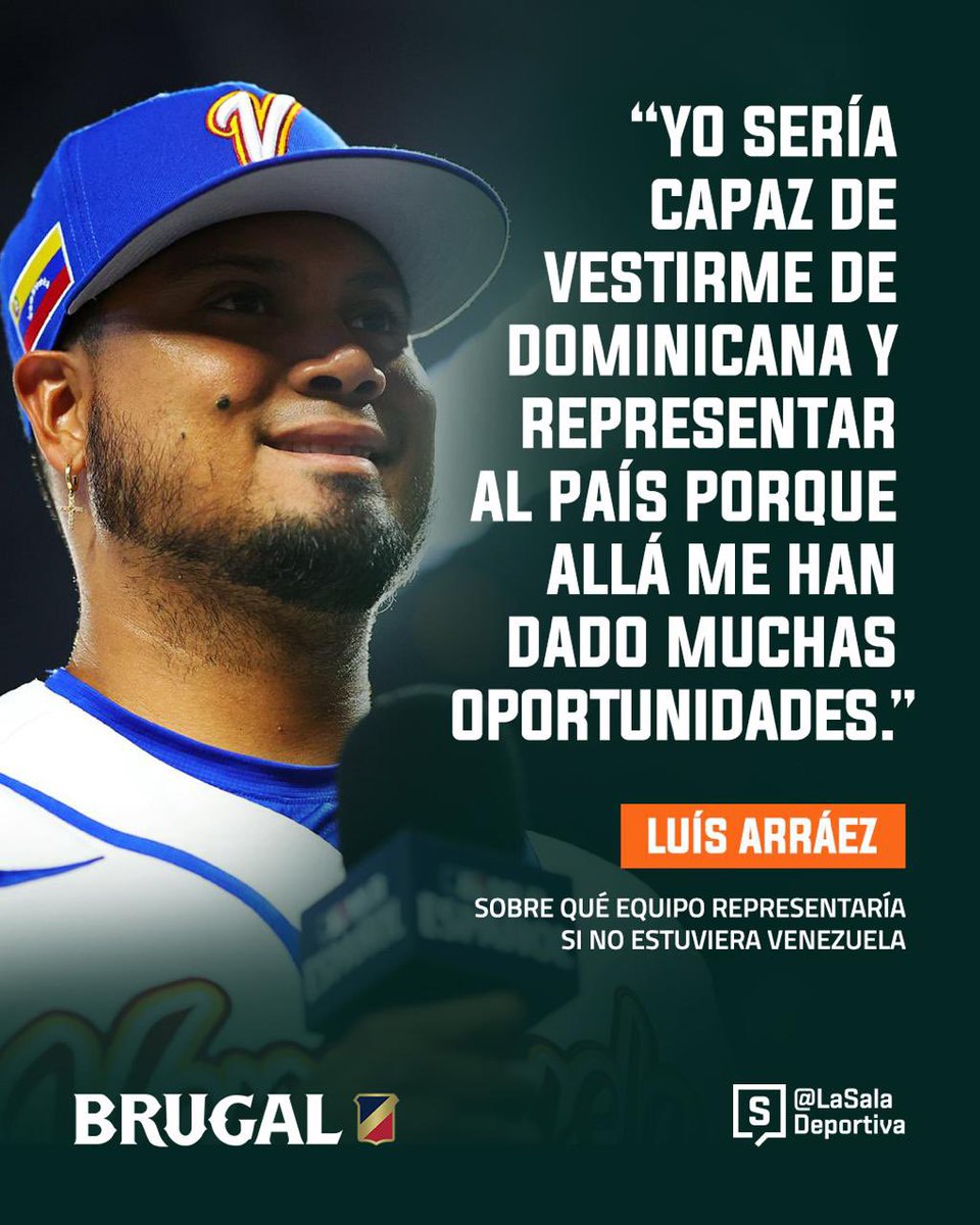 LaSalaDeportiva's tweet photo. #WBCenSala ⚾ El chamo es nuestro 🇩🇴❤️🇻🇪.

Luis Arraez resalta su amistad con Nelson Cruz y dice que representaría a la República Dominicana si Venezuela no estuviera en el Clásico Mundial de Béisbol. 

Vía  @MarcoslNivar https://t.co/fmOPWZIZs3