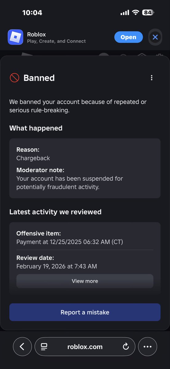 litteralyun's tweet photo. @Roblox PLEASE @Roblox @DavidBaszucki give me a human being to appeal this accidental chargeback ban I have been on the platform for 7 years with probably  thousands of dollars in purchases https://t.co/LXTjwOBYt1
