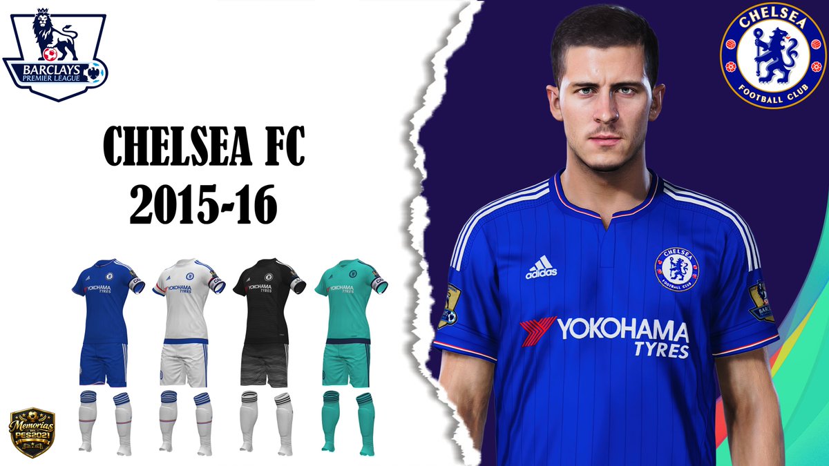 AngelCarva45778's tweet photo. 🎁 Aquí esta el 🔵⚪️ CHELSEA FC 2015-16:

⚽️Imágenes de Uniformes desde varios ángulos
⚽️Kits PES 2021  

#PES2021 #PES @ChelseaFC @X @YouTube
@MemoriasdelPES2021

Download ⬇️:
https://t.co/CUhb6QWlXT https://t.co/oWtTTVAKYL
