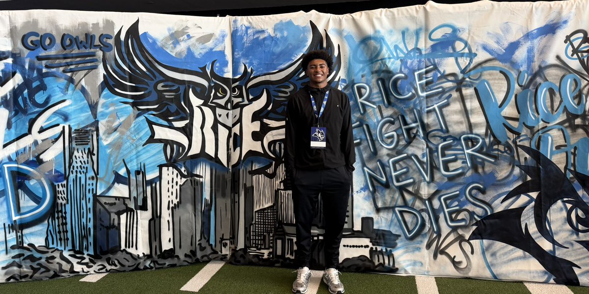 calebclack5's tweet photo. Had a great time at  the Rice university Junior Day. Thanks to an invite from @CoachChadJ https://t.co/gV4Xc6AghL