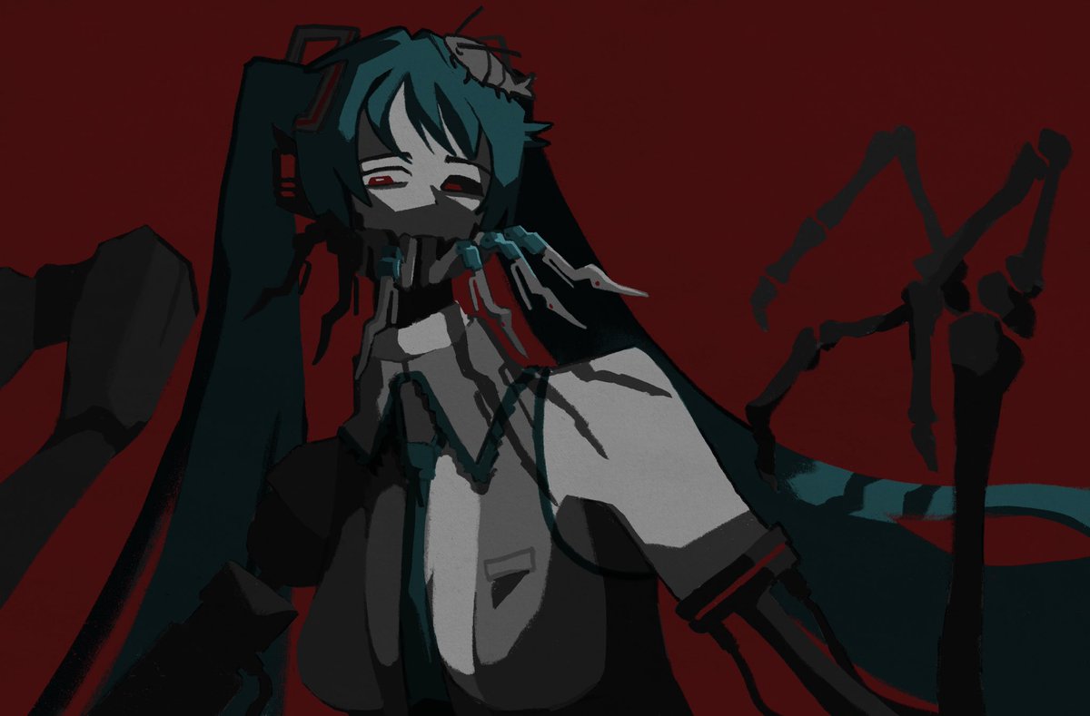 smeef0's tweet photo. In the end I am all alone 
#vocaloid #hatsunemiku #calneca https://t.co/D06ix6VxcM