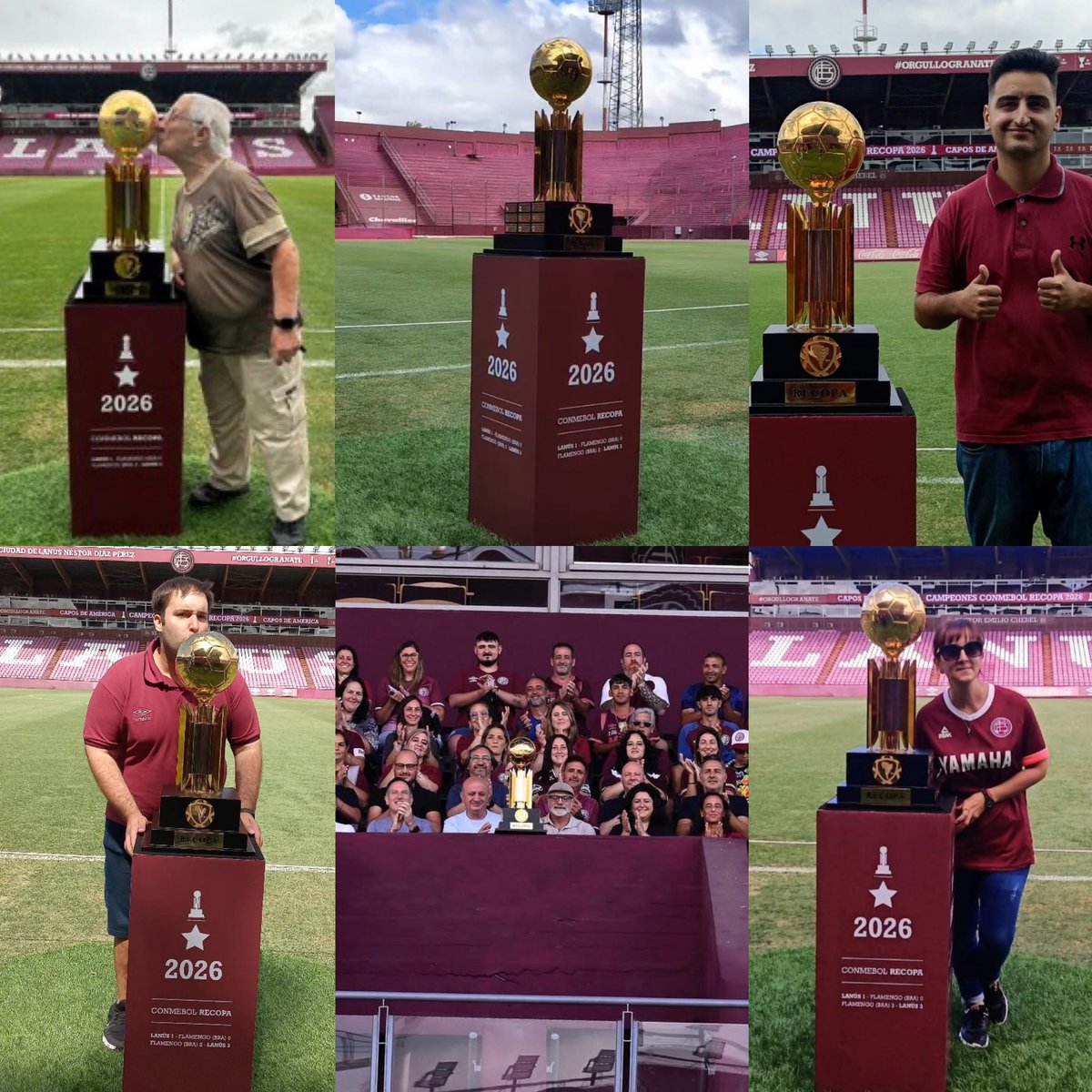Juezcentral's tweet photo. Es espectacular todo lo que rodea al Club Atlético Lanús.

El club organizó jornadas para que los hinchas pudieran sacarse una foto con la Recopa. El único requisito era llevar algún útil escolar, para ser donado a la Fundación del Club. Obviamente, los hinchas cumplieron. Y también todos los empleados del equipo pudieron tener su foto con la Copa.

El trofeo, para los hinchas. Y con ayuda a los chicos del club. Como debe ser. Qué grande el granate. 👏