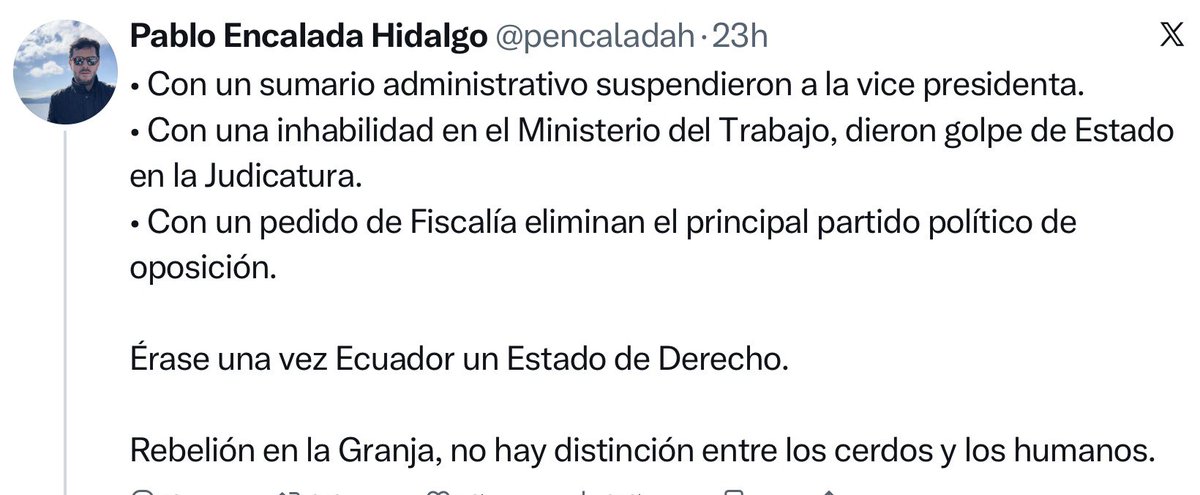 SinMordazaOf's tweet photo. Y los que JODEN NO SON SOLO LOS CORREÍSTAS..

#RamonSonnelhozner #MartinPallares #RobertoAguilar #DiegoOrdoñez #HenryCucalon #PabloEncalada https://t.co/jjruXfPjXj