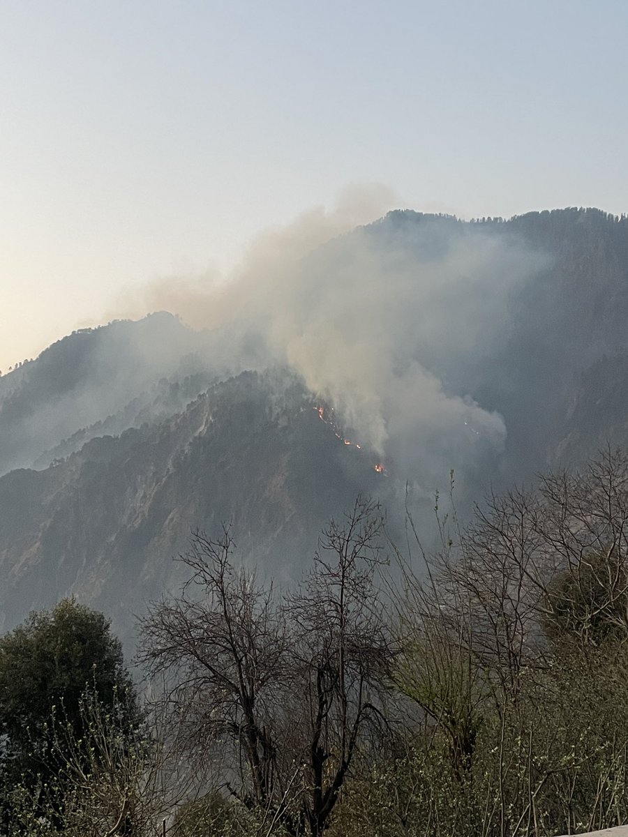 Cryptof64140089's tweet photo. Forest fire reported in Chansu Hills, of District Ramban Jammu region. Dry conditions fueling flames, endangering wildlife &amp; nearby areas. Appeal for rapid response from forest dept &amp; locals. Protect our hills! 🌲🔥  #SaveChansuHills @narendramodi  @DrJitendraSingh  @dcramban https://t.co/neqpQMYLZq