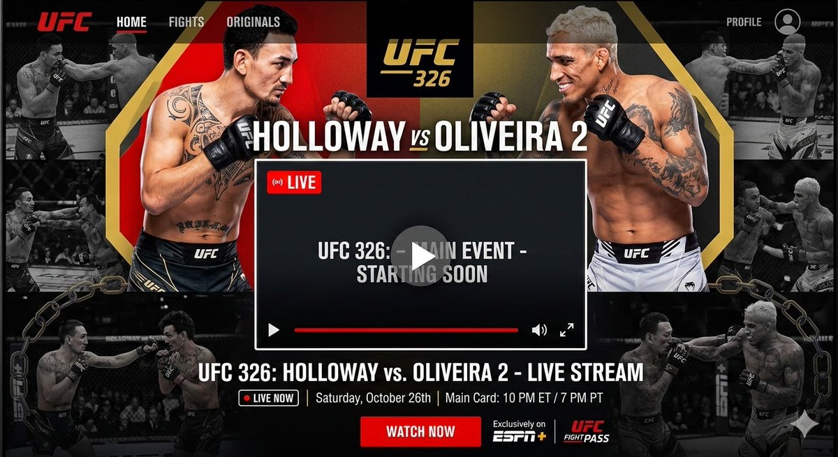 UFC 326: Holloway vs Oliveira 2 Live Stream tweet media