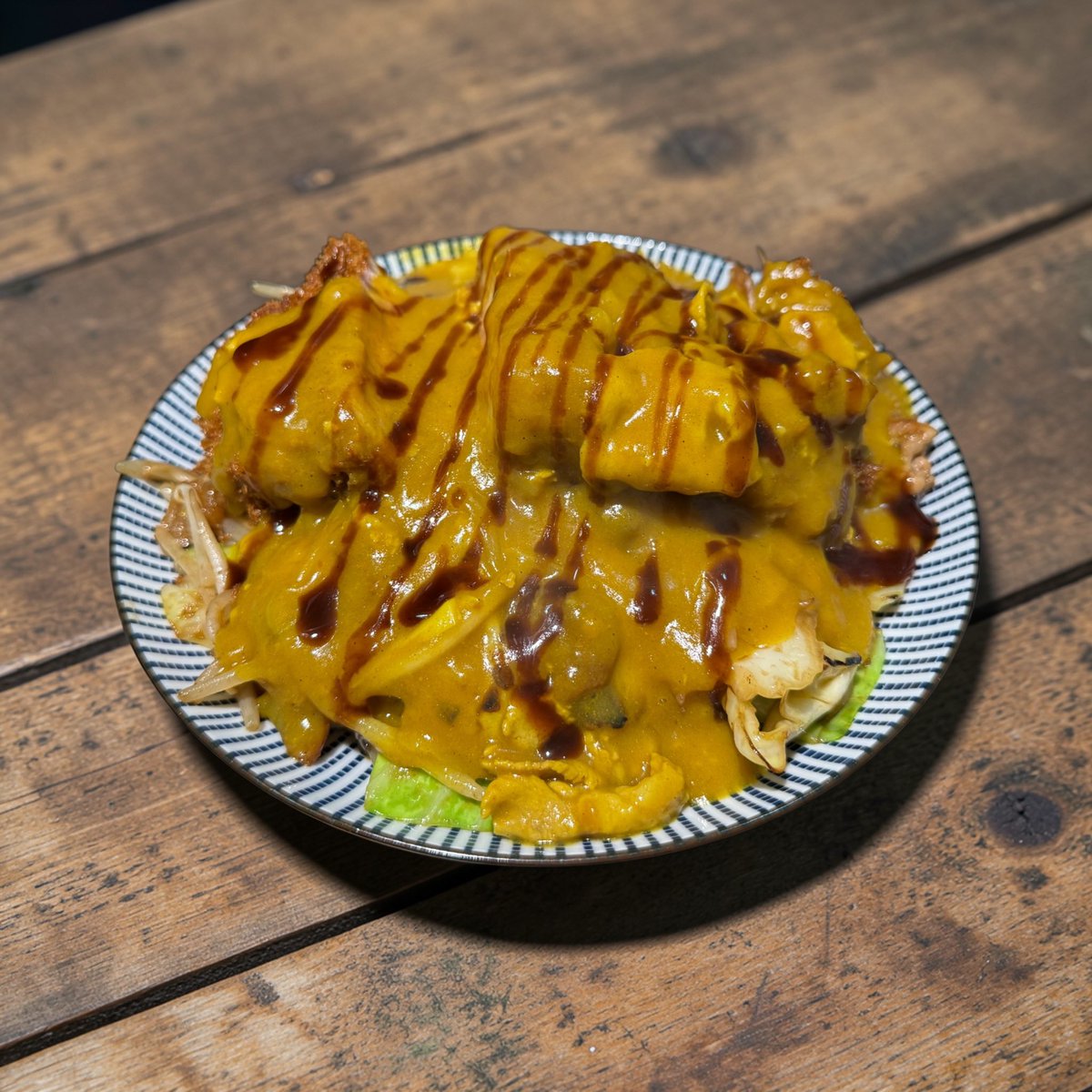 カツカレー焼きそば
試作。
会津にあった「印度カレー食堂（閉店）」のそれを回想しつつ。
ナチュラル ジャンクな料理を時々作りたくなる。

キッチンきらく