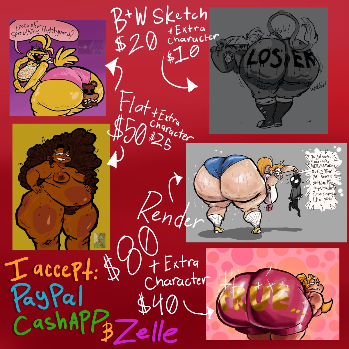 ♦️‼️COMMISSIONS ARE OPEN‼️♦️
   INFO BELOW