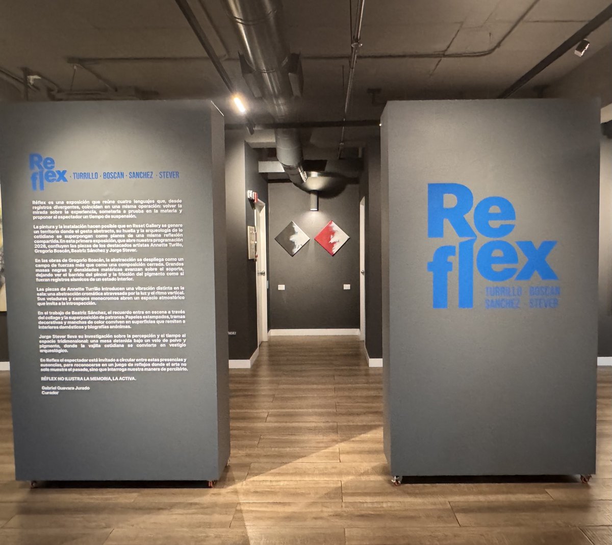 TurrilloA's tweet photo. REFLEX exhibición at @resetgallery #annetteturrillo artwork, 2025. #womenartis #abstractionart #latinamericanart #art #gallery https://t.co/JdNiuP47cM