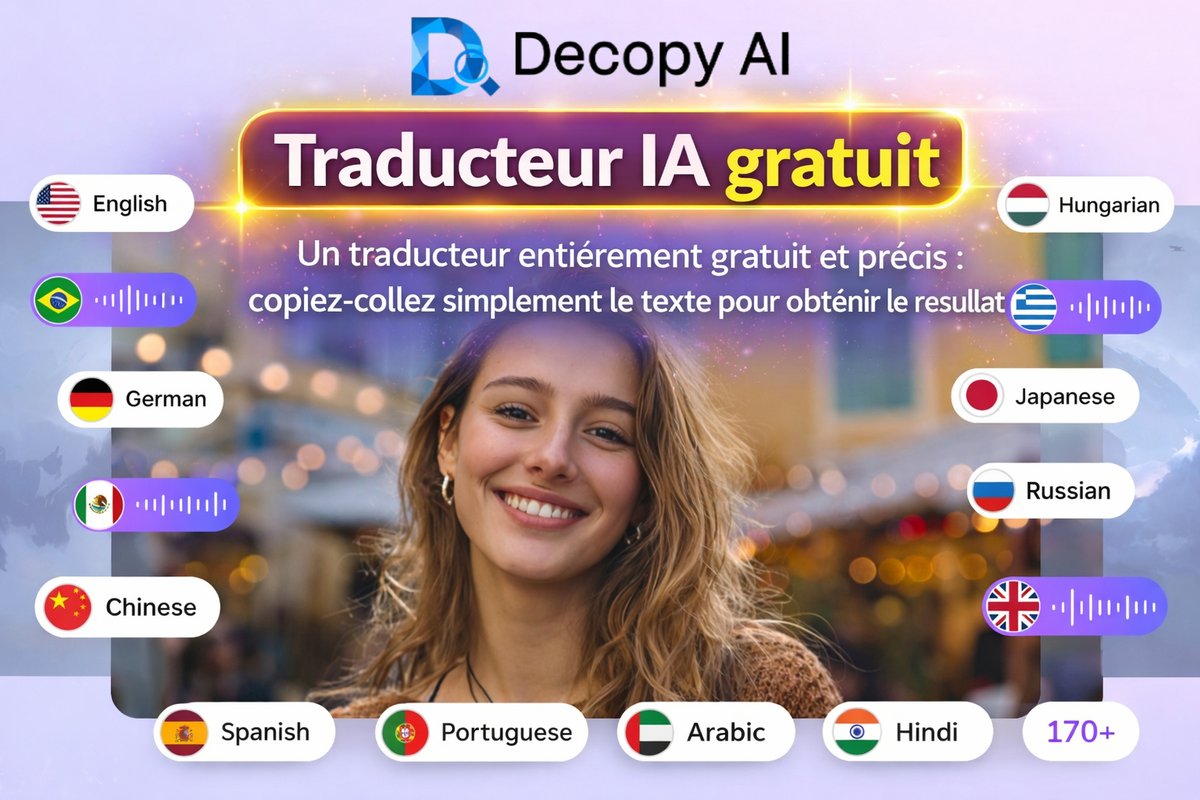 Julien459497175's tweet photo. Vous recherchez un outil de traduction gratuit et facile à utiliser pour traduire n'importe quelle langue?
👉 https://t.co/4PgI4KXU2C

Avec #DecopyAI Free Translator, traduisez instantanément vos textes. Sans inscription, sans tracas. https://t.co/TctnFtfb38