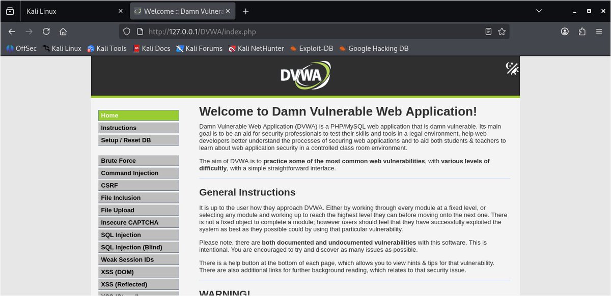 Bunmi_xoxo's tweet photo. Day 51/100: Setting Up Damn Vulnerable Web Application (DVWA) on Kali Linux
@VictorAkinode @VAInitiatives
#100DaysCybersecurityChallenge #100DaysWithVictorAkinode #100DaysWithVA #100DaysWithVAI #100DaysCybersecuritywithVA #100DaysWithVictorAkinodeInitiatives https://t.co/s5JpUMZBUX