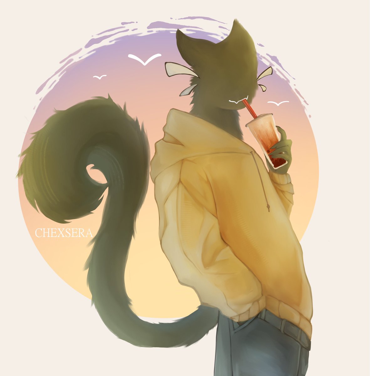 Chexsera's tweet photo. Commission !  ⸝⸝⸝ 🦢 @MattBoxBoi 

#Art #digitalart https://t.co/Yq472m8LES