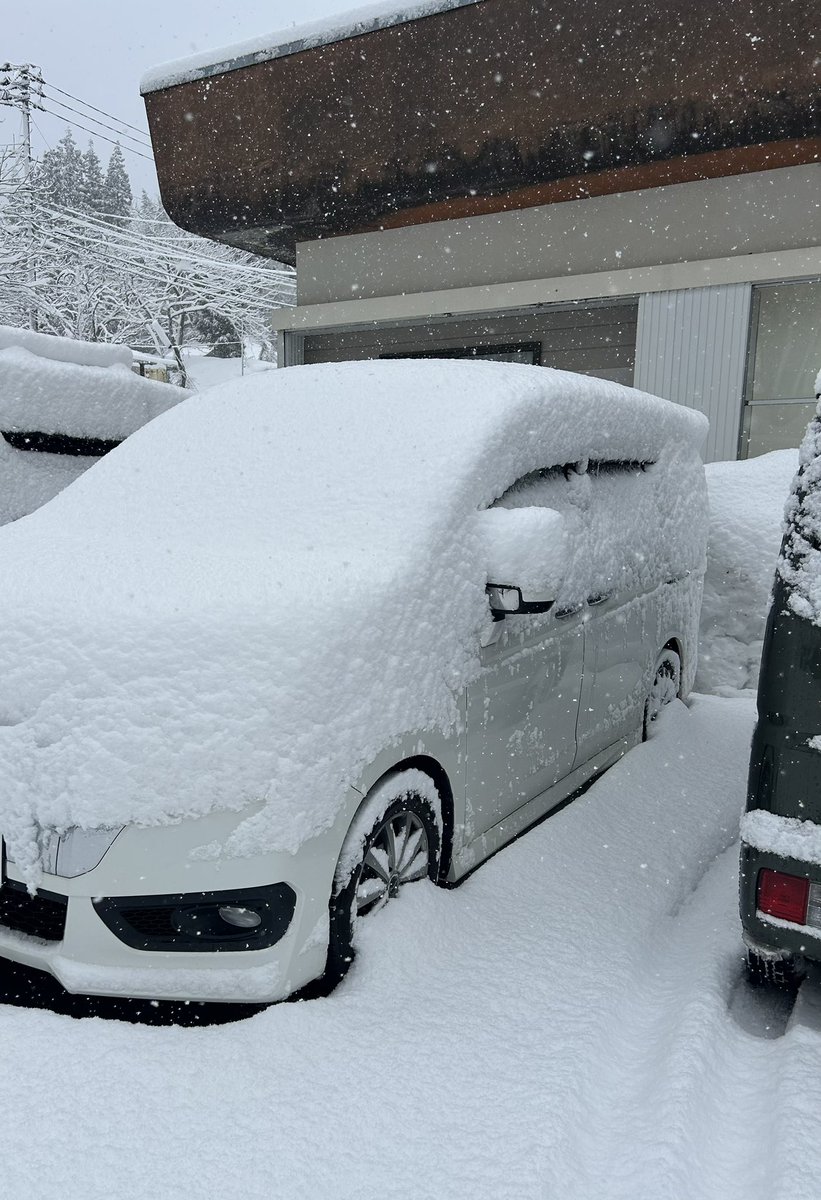 shingo___y's tweet photo. 今日の湯沢方面はハイシーズン並みの雪！！
※写真•動画は魚沼市 https://t.co/KfkE5P6a0A