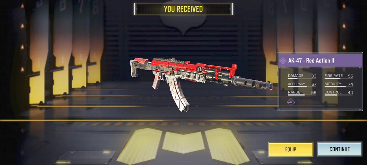 origaries's tweet image. GLOBAL FREE CODE for AK-47 - RED ACTION II, redeem fast!

BTMPZBZ54R

Redeem here: callofduty.com/redemption

Global only

#season2 #codm #codmobile #ariestyle