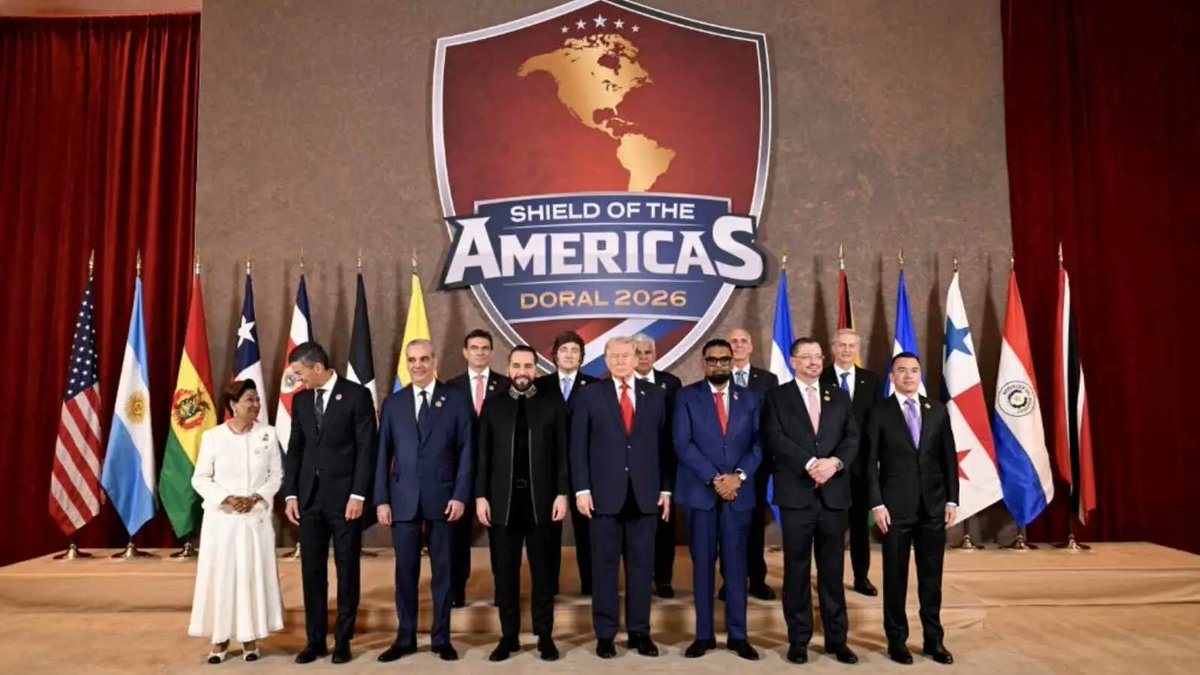 Jc_DeAnda's tweet photo. 📷 ESCUDO DE LAS AMÉRICAS: Trump redibuja el mapa político de América Latina.
#Trump #America #AL #ShieldoftheAmericas 
https://t.co/JA2BuvojGq https://t.co/65bOG2pjNs
