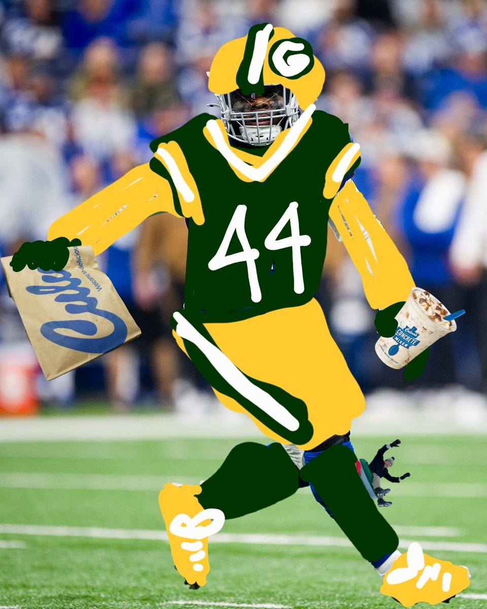 herooine's tweet photo. welcome to green bay, zaire 😤🧀🔥 https://t.co/flsBwYEjNA