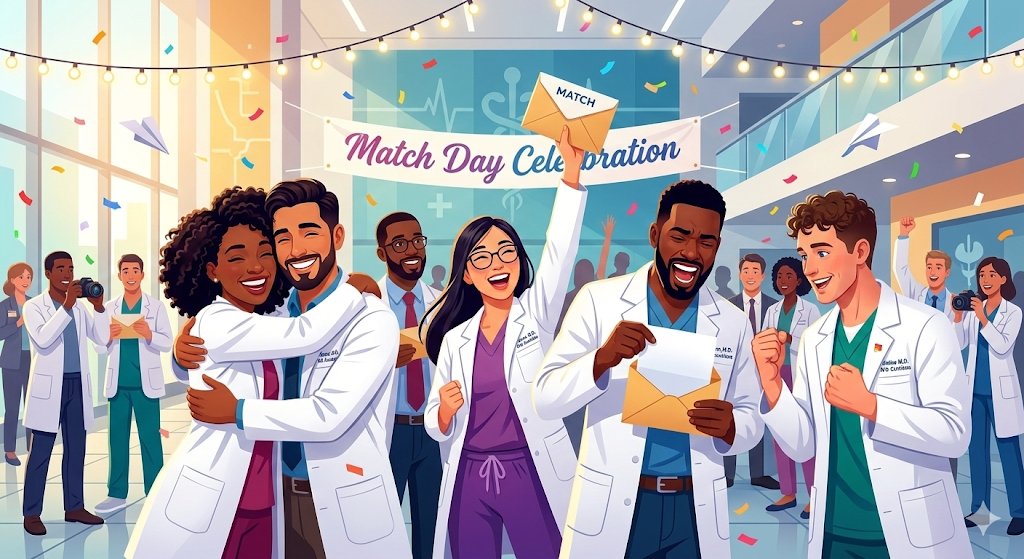 TheMatch_US's tweet photo. 🥳 Today a new generation of physicians begins the next chapter.

🔥 Congratulations to everyone matching today.
The future of medicine is in good hands.

#Match2026 #ERAS2026 #MedTwitter #USMLE #IMG https://t.co/hH33f6C6A4