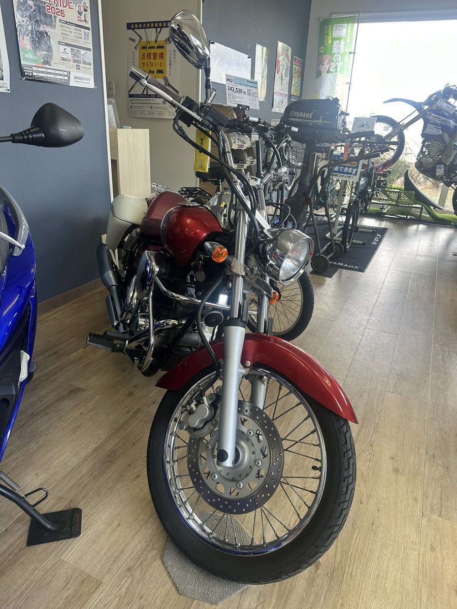 YSP524817247851's tweet photo. 優良中古車入荷⭐️
#XVS250
#ドラッグスター250
#MT07 https://t.co/dM6GdBHmPe