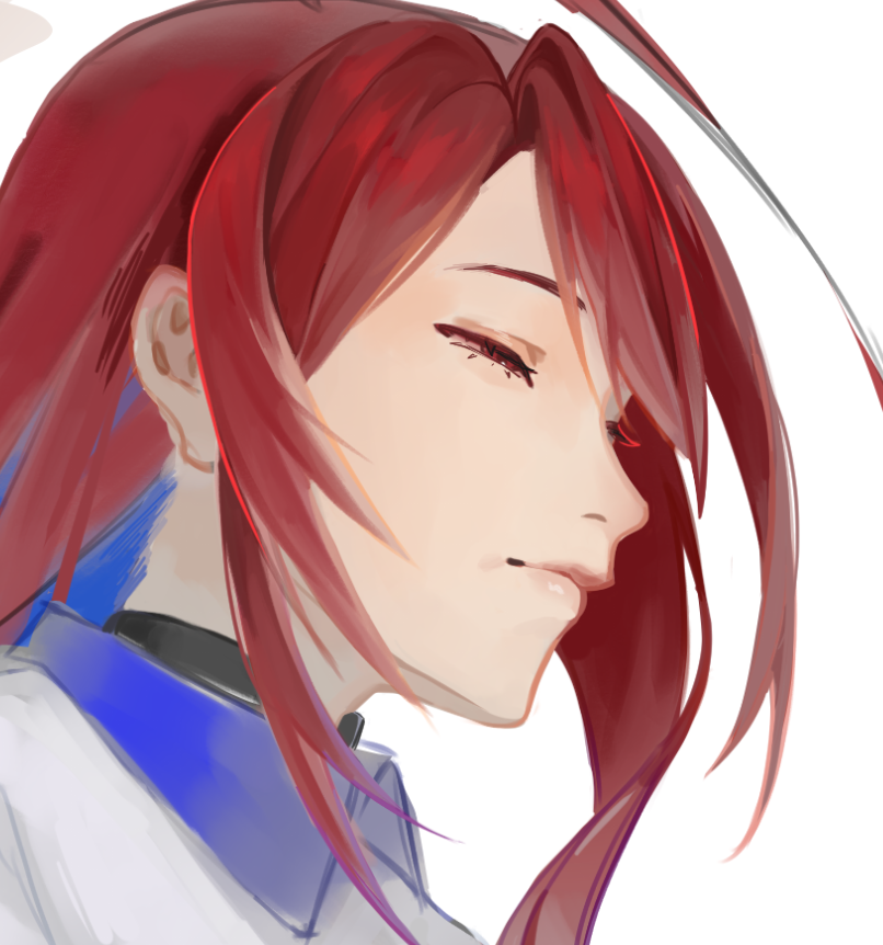 kat2_Nester's tweet photo. WIP of an illustration I'm working on, the eyes are like half-closed and I'm not sure if I did it well lol 

#BloodflameArt #digitalart https://t.co/8oF90cfZjk