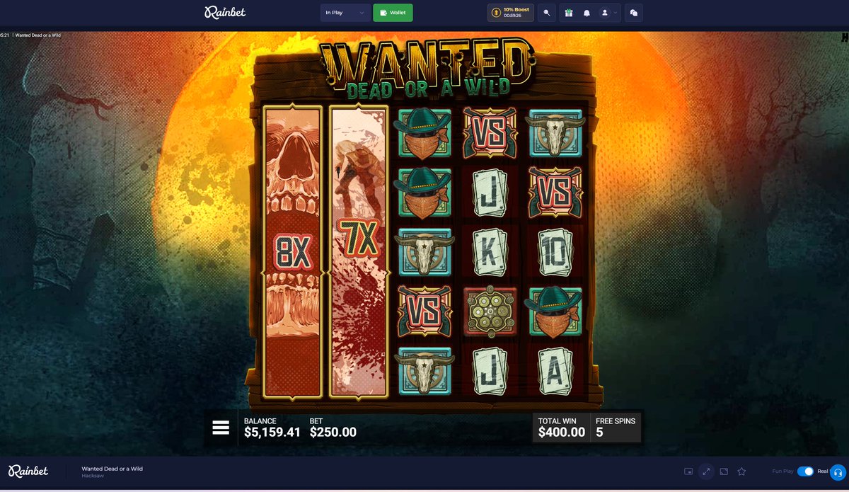 Wanted never disappoints.

Guess the last 3 multipliers (X).
$100 each, 25 winners.
Drop your guess + Rainbet username in the comments.