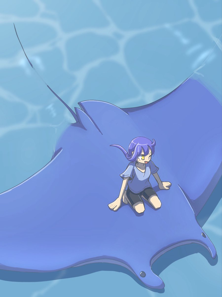 Solo_Bazooka's tweet photo. 『ゆったり泳ぐ』

#イラスト　#春の創作クラスタフォロー祭り https://t.co/5zMKzqvh2K