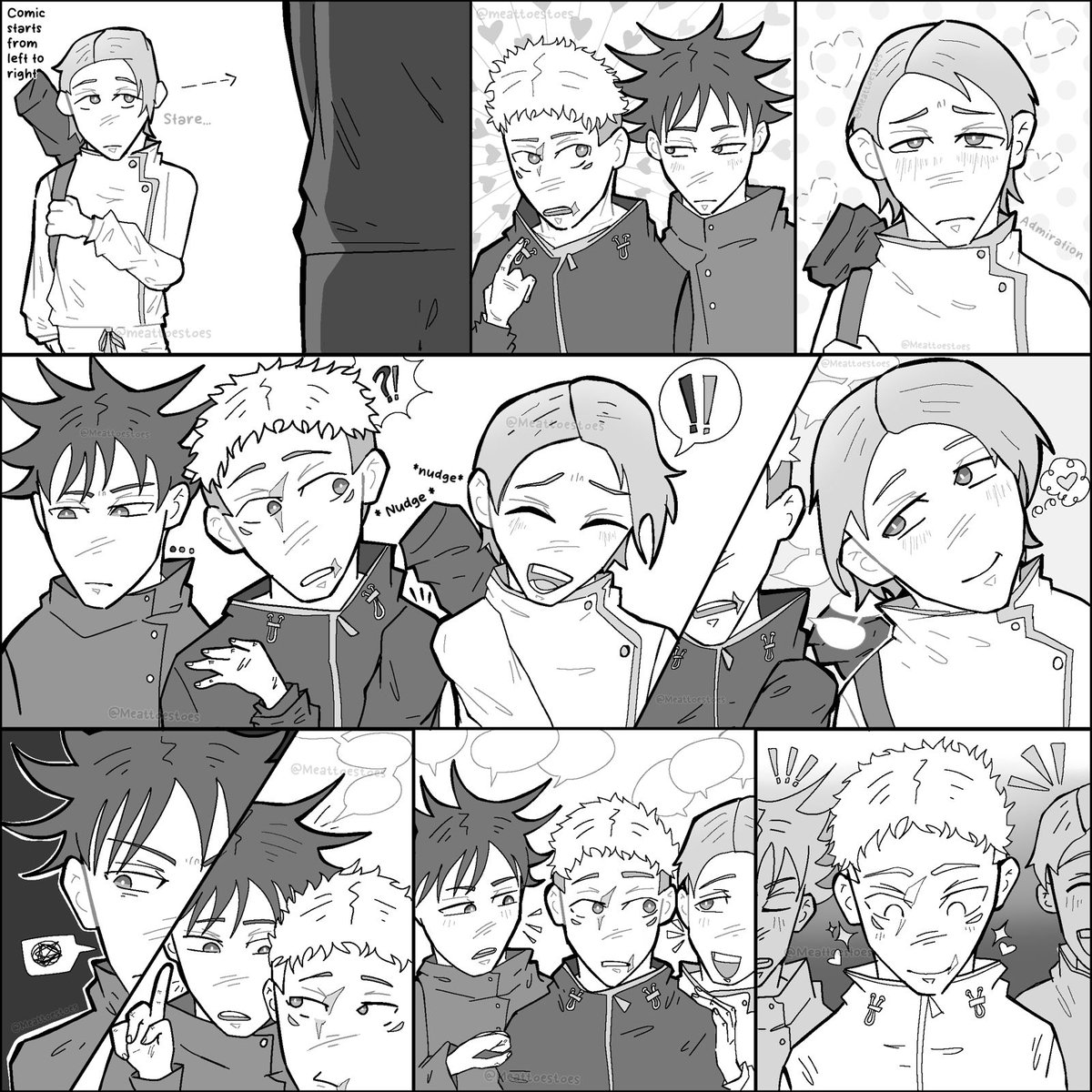 Meattoestoes's tweet photo. OkkoItaFushi short comic I drew a few months ago, might be out of character I apologize..

#okkoitafushi #okkoita #itafushi #jujutsukaisenfanart #jujutsukaisen https://t.co/3BOmTJ5Z7j