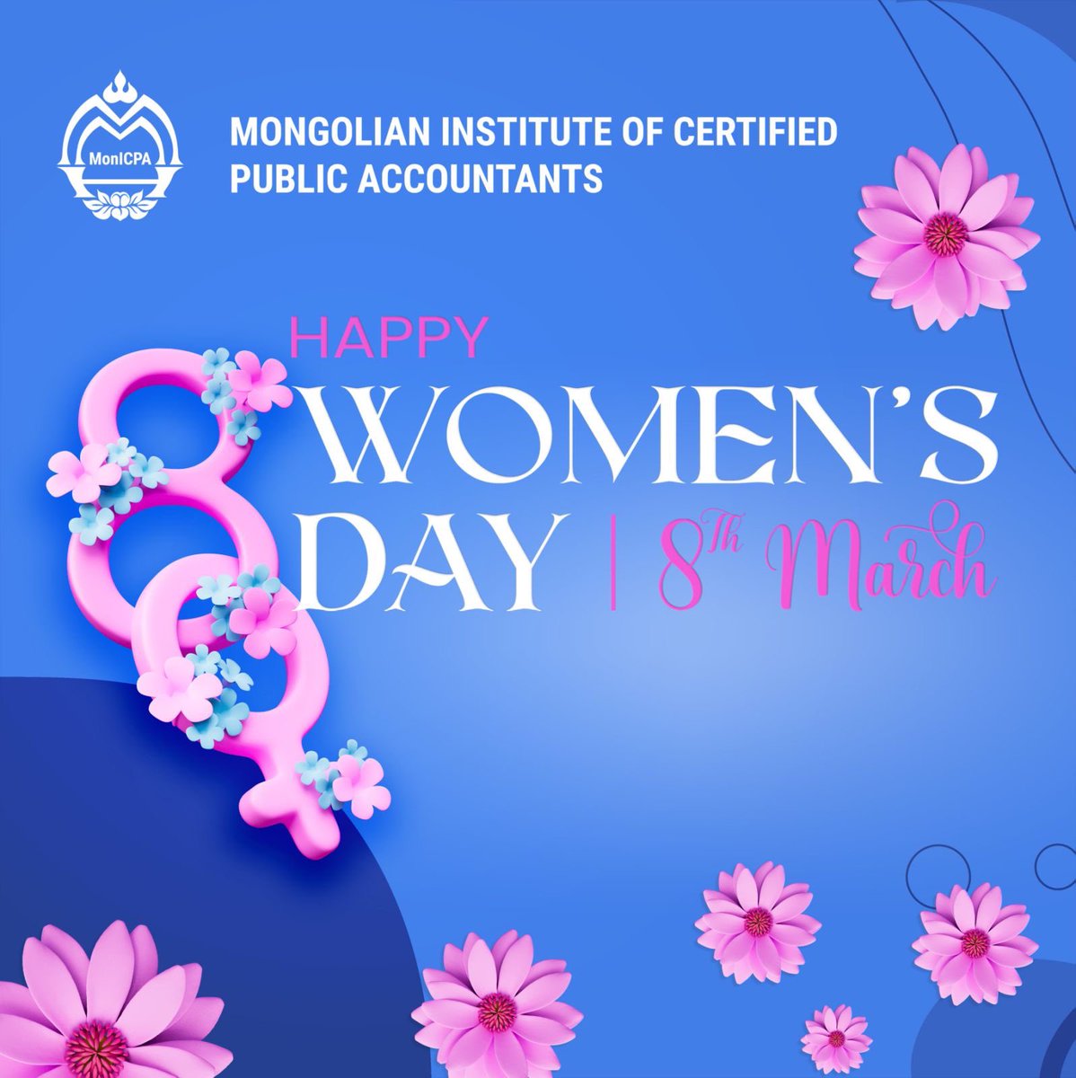 CPA_Mongolia's tweet photo. Санхүү, нягтлан бодох бүртгэл, аудитын  салбарт хүч хөдөлмөрөө зориулж яваа мянга мянган бүсгүйчүүддээ Олон улсын эмэгтэйчүүдийн эрхийг хамгаалах өдөр, Мартын 8-ны баярын мэнд хүргэж, энэ хорвоогийн хамгийн сайн сайхан бүхнийг хүсье. https://t.co/5r9q94hTCL