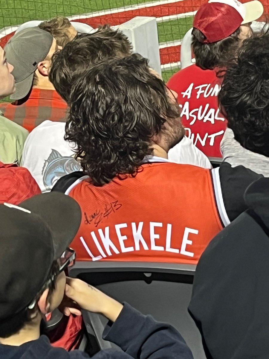 givensdylan's tweet photo. @DriveTheLanePod Ice Likele jersey alert! At the baseball game no less. https://t.co/pNqjLs6jFj