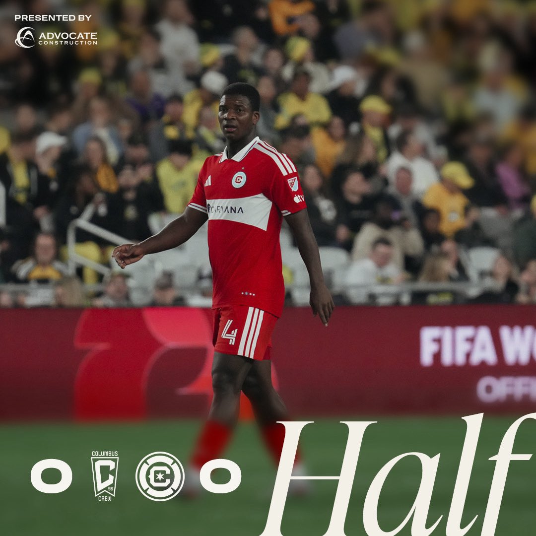 ChicagoFire's tweet photo. All even at the half. #cf97 https://t.co/YfAdN0MXHi