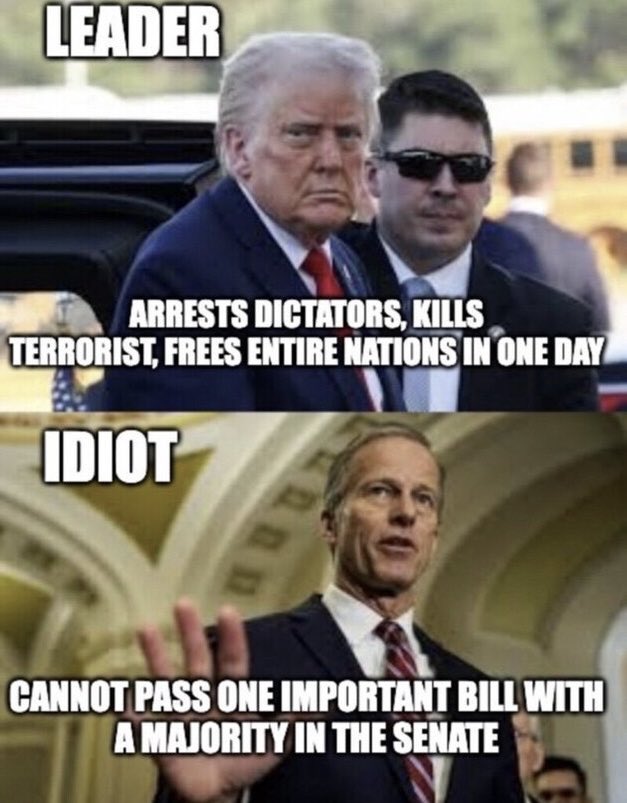 Unbelievable !! I think Trump needs to step in and have a chat with Thune ..