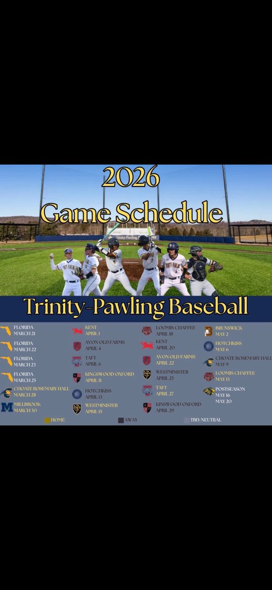 Trinity-Pawling Baseball ⚾️ tweet media