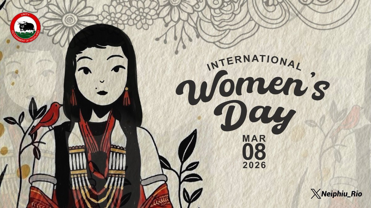 Neiphiu_Rio's tweet photo. On #InternationalWomensDay, we honour the contributions of women everywhere. Women play a vital role in strengthening communities, inspiring progress, and shaping ideas. Let us continue working towards a world where opportunity is not limited by gender, but defined by potential. https://t.co/q3nMNOb4Q4