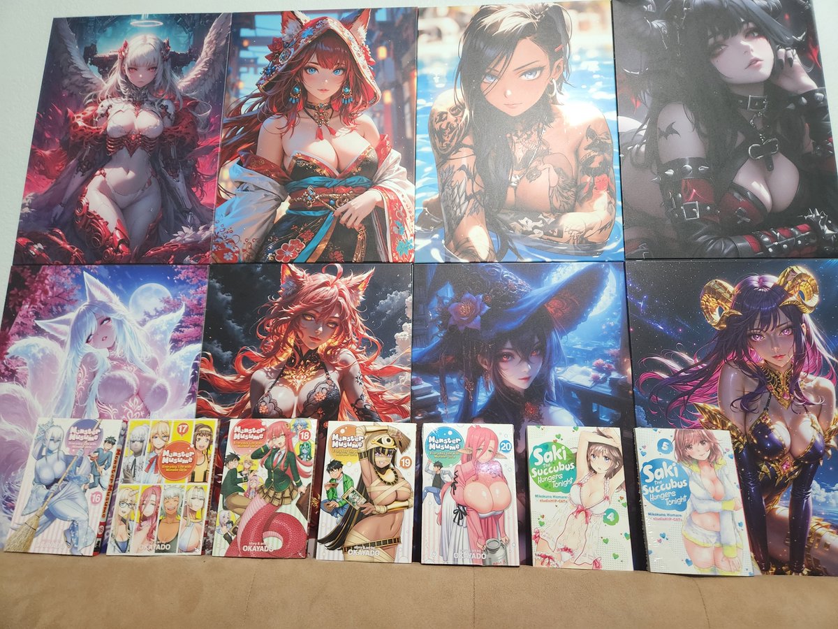 TheChainTV's tweet photo. @ErebusTomo @tetraalora @ElysianFieldTTV This is above my bed, displates are awesome, I have read the other mangas but my store hasn't restocked the older volumes :) https://t.co/T4m4yznAuM