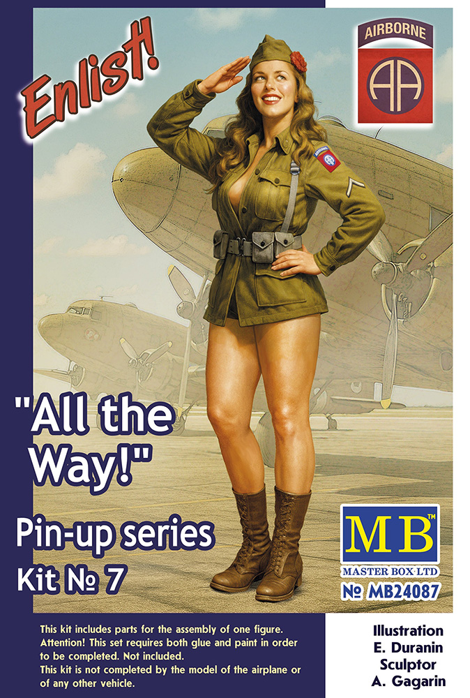 HobbyZERO1's tweet photo. “All the Way!” – Master Box Captures the Spirit of the 82nd Airborne in 1/24 Scale

https://t.co/Xdq5oFO4Q7
#MasterBox #PinupFigure #ScaleModeling #WWIIHistory #82ndAirborne #ModelKitReview #124Scale #MilitaryMiniatures #RecruitingPosters https://t.co/blIuYrBEQY