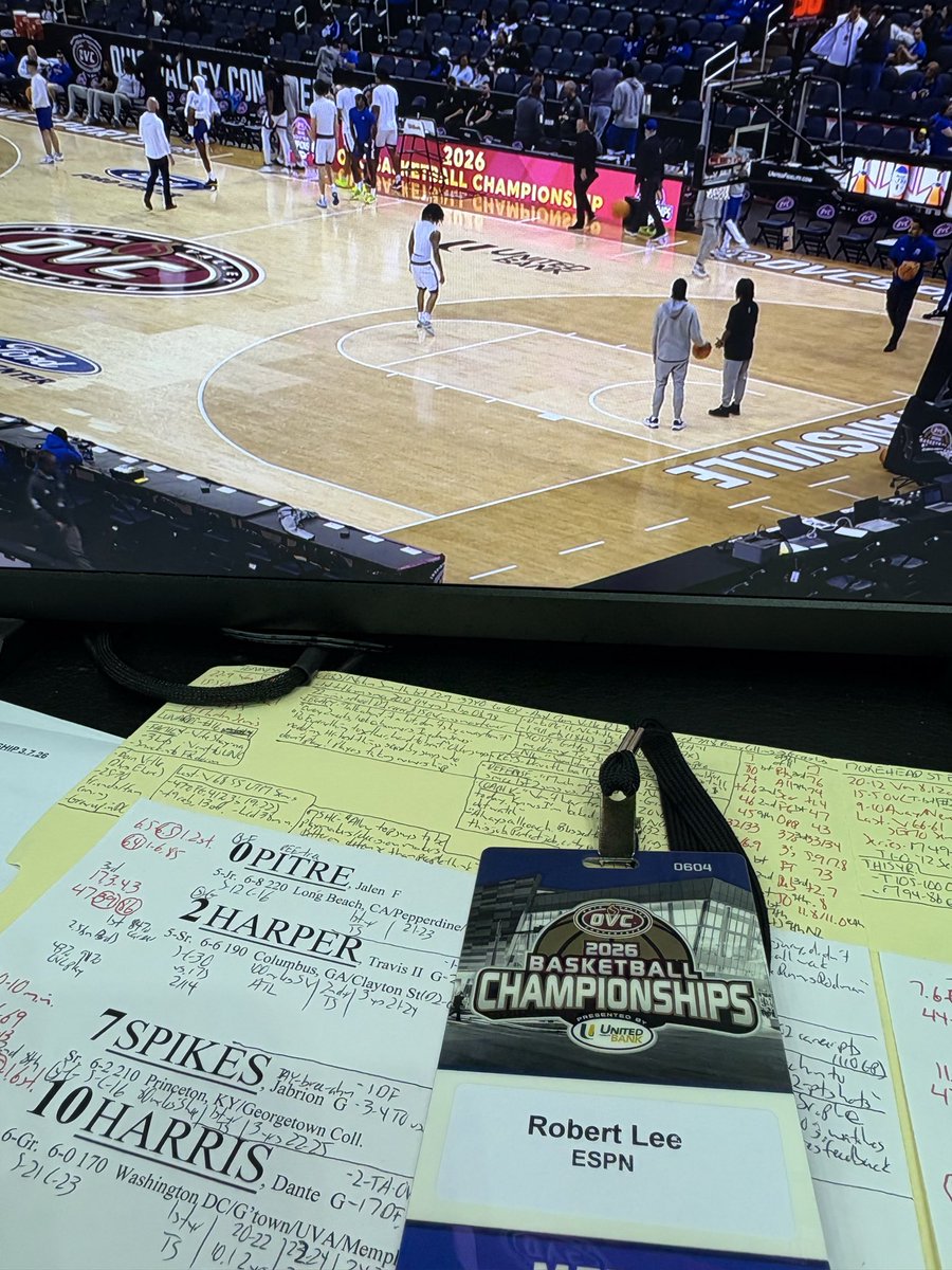 RobertLeePXP's tweet image. The annual highlight of my broadcast season is #ChampWeek!

Ready to punch a ticket to the NCAA Tournament. Points should be plentiful!

1/15-@TSUTigersMBB 105, Morehead State 100 (OT)
2/14-@MSUEaglesMBB 94, TSU 86

@OVCSports Title Game. 9 PM EST, ESPN2!