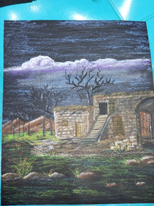 amaadleh57's tweet photo. Art of the Day! "oil pastel on paper". View at: https://t.co/l0KXWmtQMT https://t.co/mokGHtWGrZ