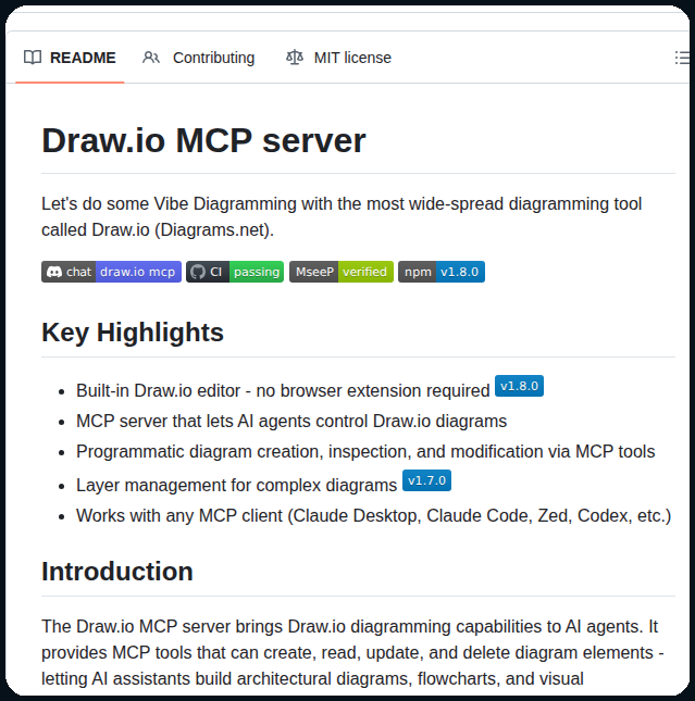MCP server for AI agents to control diagrams

github.com/lgazo/drawio-m…