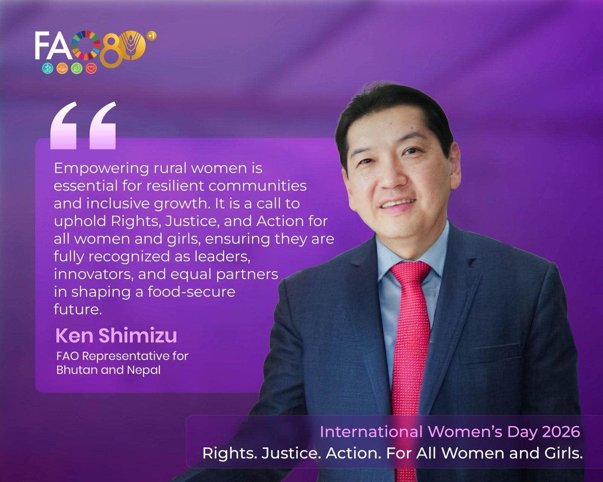 FAONepal's tweet photo. #InternationalWomensDay 
#IWD2026 https://t.co/JQdDL965vo