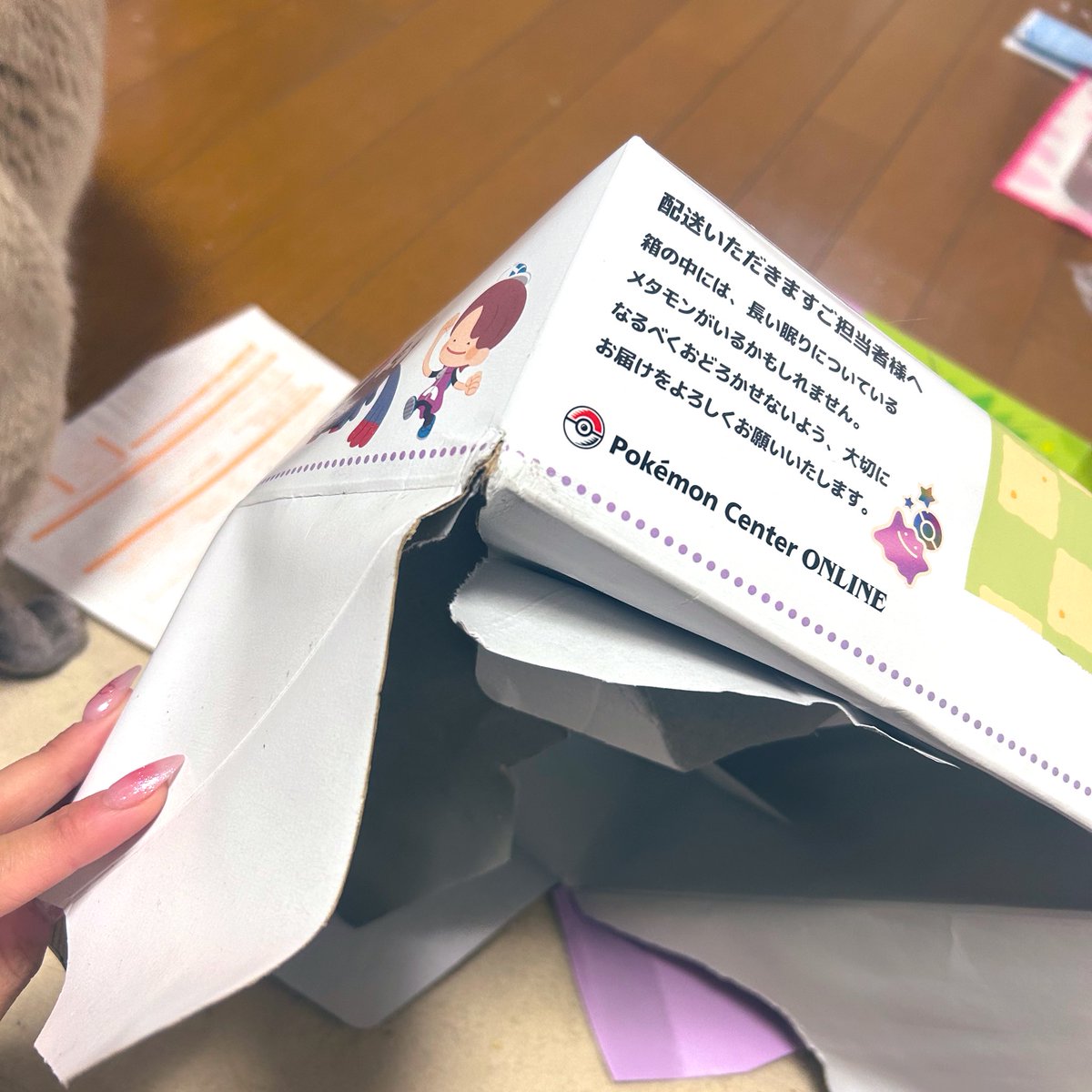 valkyrie_0390's tweet photo. #ぽこあポケモン
ポケモンセンターで注文してて届いたんだけど配達員さんが一緒に運んでたウォーターサーバーのボトルが漏れたらしくて水浸しで渡された(；；)箱もセットで早期特典だったから楽しみにしてたのにショックすぎる(；；) https://t.co/E58L49GYEd