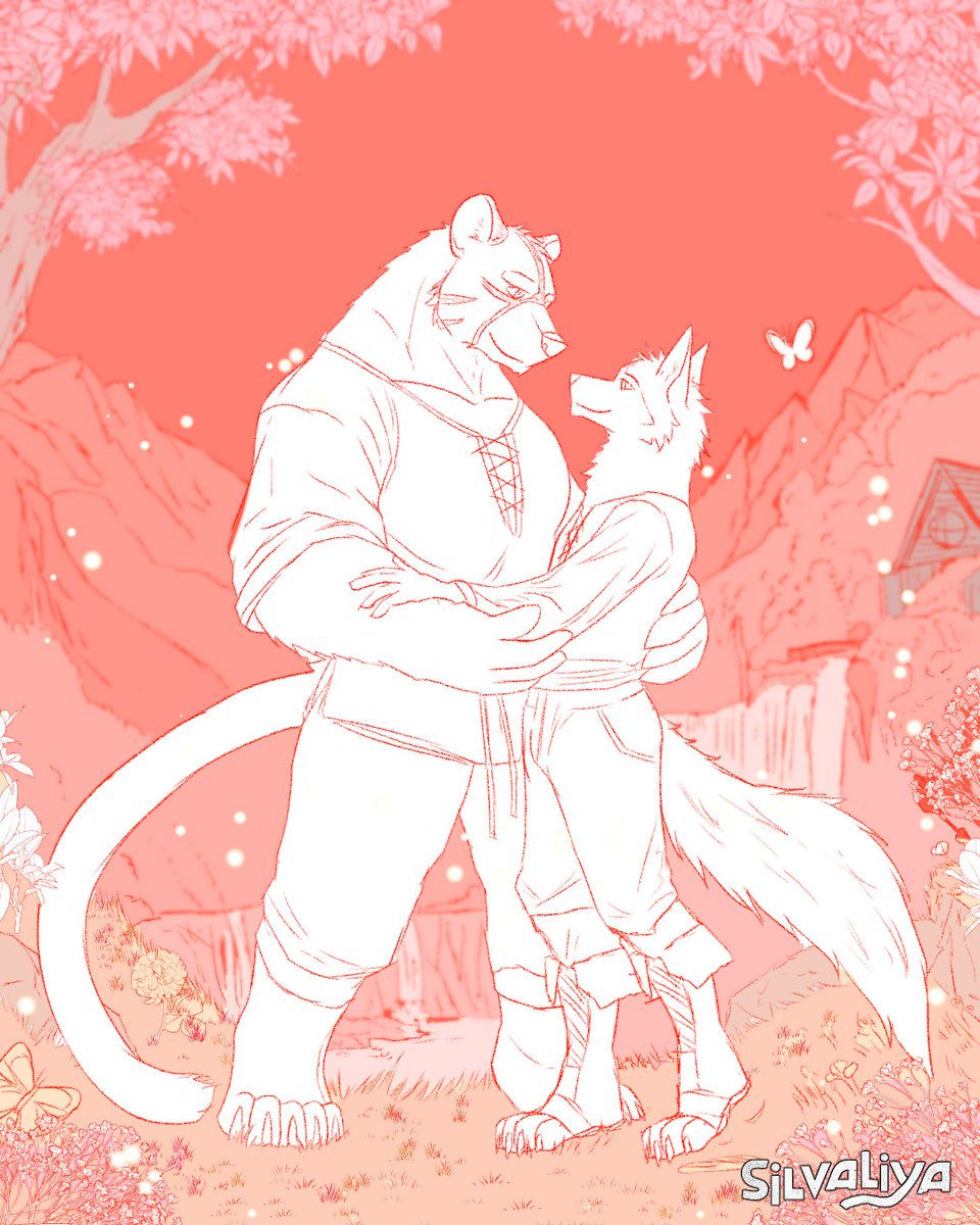 #DailyCutePost 3/7/2026, art by <a href="/silvaliya/">Silvaliya 🌧️</a> here and (at)silvaliya.b***.s***** on 🦋 

Support good artists!